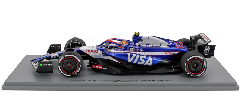 Spark-model Racing bulls F1 Vcarb-01 Team Visa Cash App N 22 Season 2024 Yuki Tsunoda 1:18 Modrá Bílá