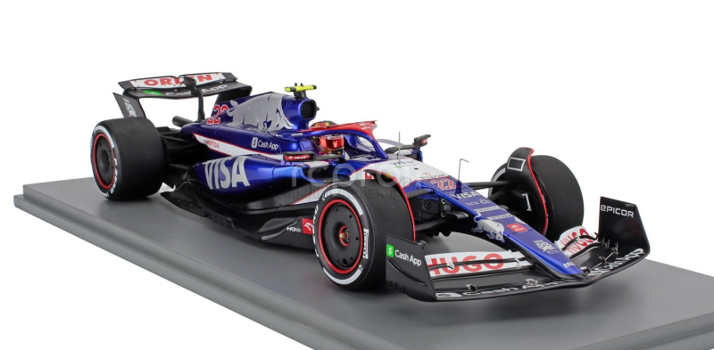 Spark-model Racing bulls F1 Vcarb-01 Team Visa Cash App N 22 Season 2024 Yuki Tsunoda 1:18 Modrá Bílá