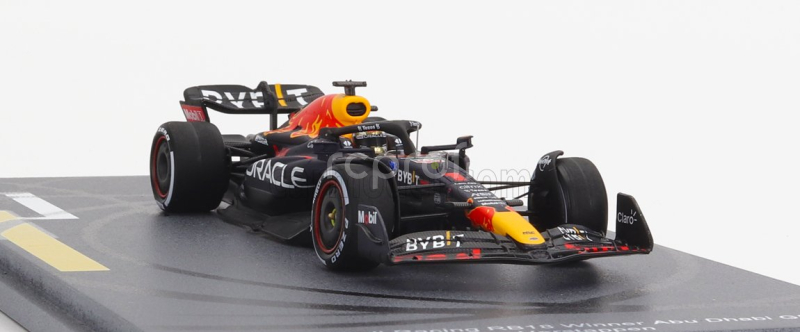 Spark-model Red bull F1  Rb18 Team Oracle Red Bull Racing N 1 Winner Abu Dhabi World Champion 2022 Max Verstappen 1:43 Matná Modrá Žlutá Červená