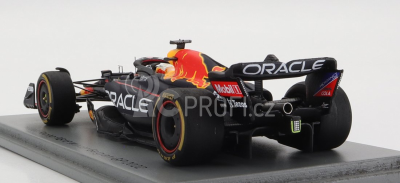 Spark-model Red bull F1  Rb18 Team Oracle Red Bull Racing N 1 Winner Belgium Gp World Champion 2022 Max Verstappen 1:43 Matná Modrá Žlutá Červená