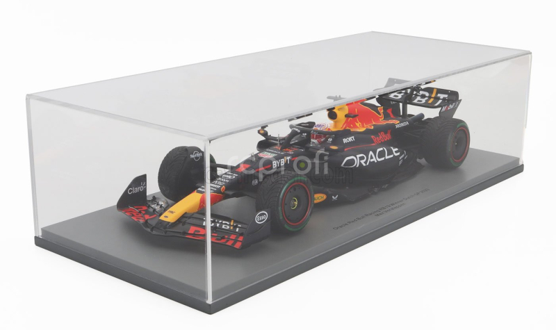 Spark-model Red bull F1  Rb19 Team Oracle Red Bull Racing N 1 World Champion Winner Dutch Gp 2023 Max Verstappen 1:18 Matt Blue