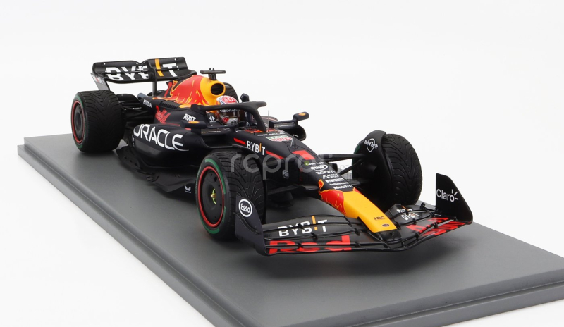 Spark-model Red bull F1  Rb19 Team Oracle Red Bull Racing N 1 World Champion Winner Monaco Gp 2023 Max Verstappen 1:18 Matt Blue