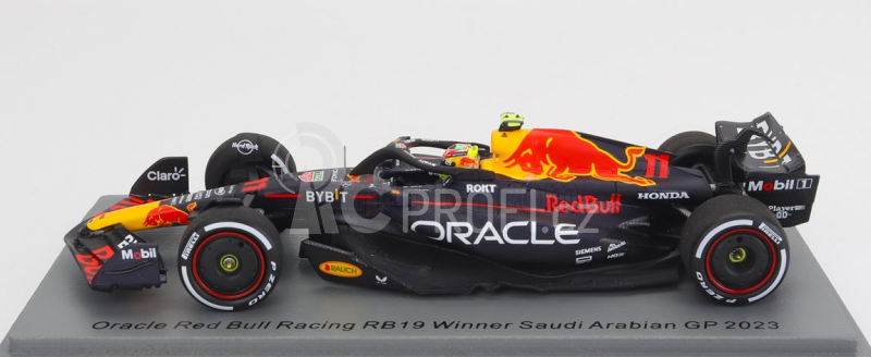 Spark-model Red bull F1  Rb19 Team Oracle Red Bull Racing N 11 2nd Bahrain Gp 2023 Sergio Perez 1:43 Matt Blue
