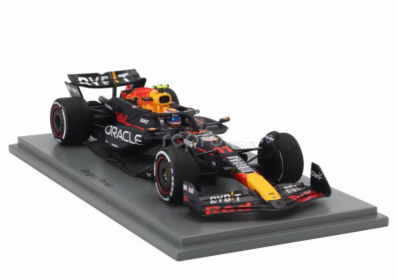 Spark-model Red bull F1  Rb20 Team Oracle Red Bull Racing N 11 2nd Bahrain Gp 2024 Sergio Perez 1:43 Modrá Žlutá Červená