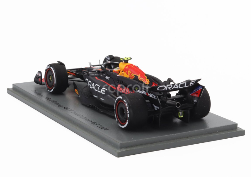 Spark-model Red bull F1  Rb20 Team Oracle Red Bull Racing N 11 2nd Bahrain Gp 2024 Sergio Perez 1:43 Modrá Žlutá Červená