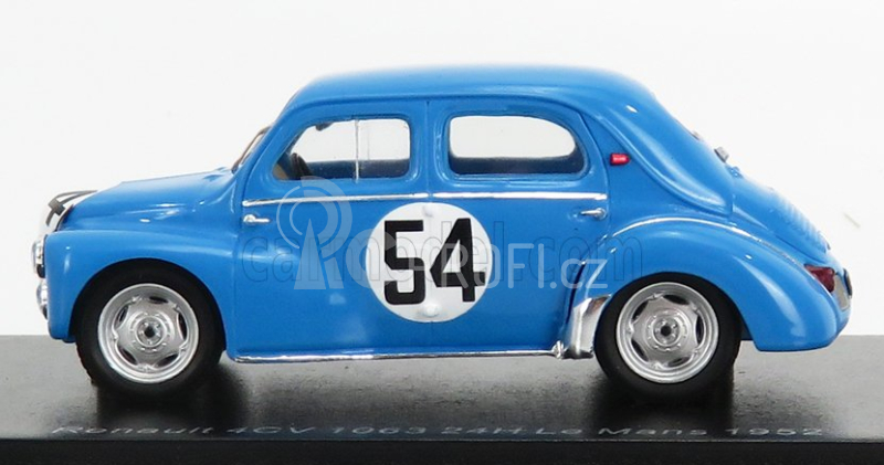 Spark-model Renault 4cv 1063 Team Rnu Renault N 54 24h Le Mans 1952 L.pons - P.moser 1:43 Světle Modrá