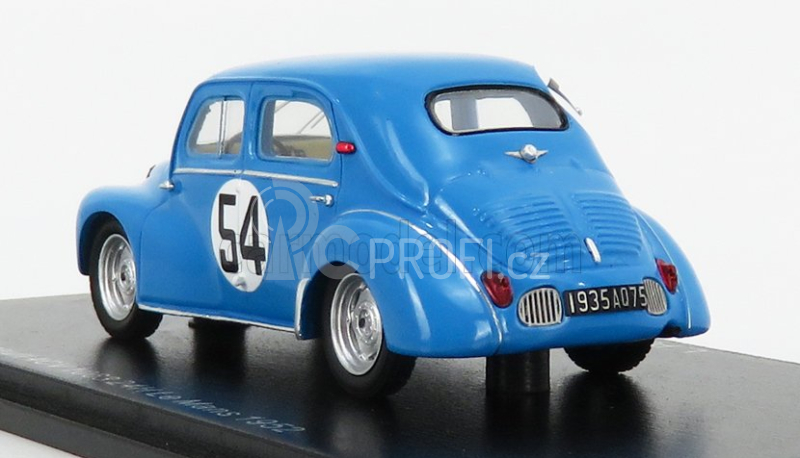 Spark-model Renault 4cv 1063 Team Rnu Renault N 54 24h Le Mans 1952 L.pons - P.moser 1:43 Světle Modrá