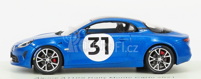 Spark-model Renault A110s Alpine N 31 Rally Montecarlo 2021 E.ocon 1:43 Modrá Černá