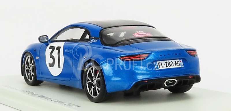 Spark-model Renault A110s Alpine N 31 Rally Montecarlo 2021 E.ocon 1:43 Modrá Černá