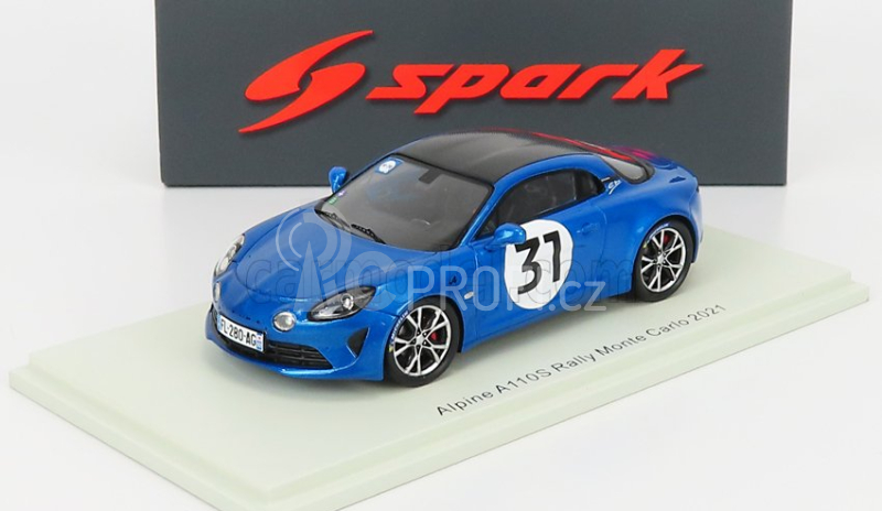 Spark-model Renault A110s Alpine N 31 Rally Montecarlo 2021 E.ocon 1:43 Modrá Černá