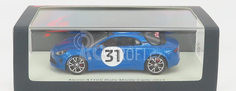 Spark-model Renault A110s Alpine N 31 Rally Montecarlo 2021 E.ocon 1:43 Modrá Černá