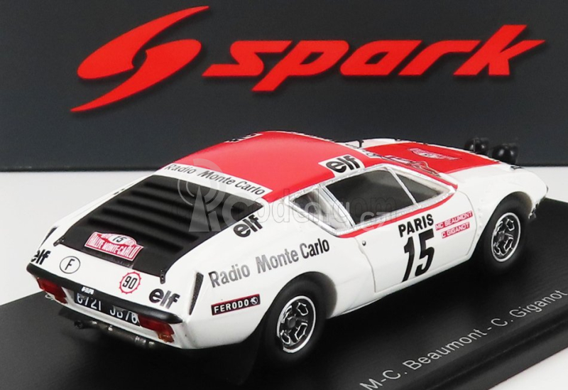 Spark-model Renault Alpine A310 N 15 Rally Montecarlo 1976 M.c.beaumont - C.giganot 1:43 Bílá Červená