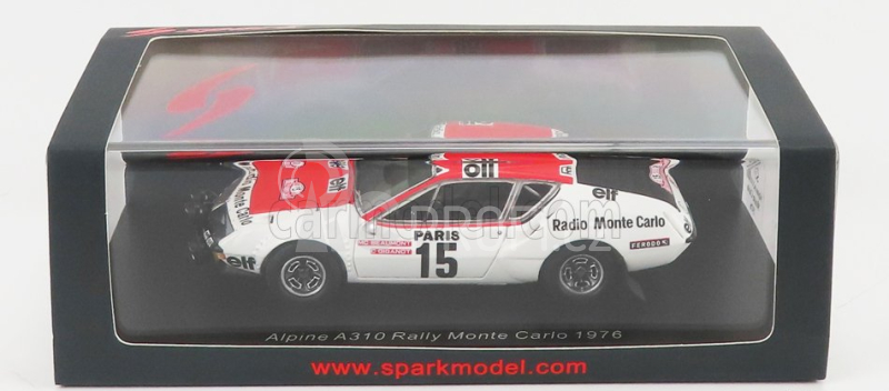 Spark-model Renault Alpine A310 N 15 Rally Montecarlo 1976 M.c.beaumont - C.giganot 1:43 Bílá Červená