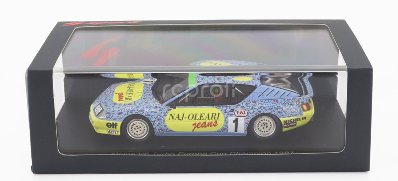Spark-model Renault Alpine V6 Turbo N 1 Europa Cup Champion 1987 M.sigala 1:43 Světle Modrá Žlutá