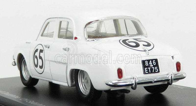 Spark-model Renault Dauphine Team Renault Company N 65 12h Sebring 1957 G.thirion - N.ferrier - G.spydel 1:43 Bílá