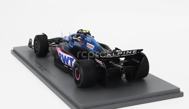 Spark-model Renault F1  A523 Team Bwt Alpine N 10 7th Monaco Gp 2023 Pierre Gasly 1:18 Modrá Růžová