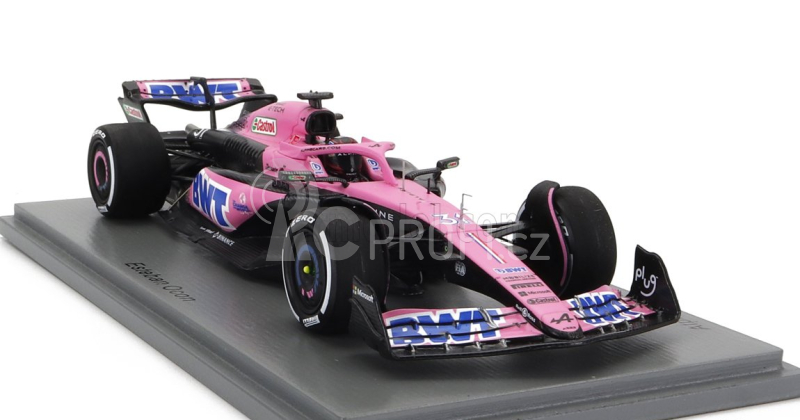 Spark-model Renault F1  A523 Team Bwt Alpine N 31 Season 2023 Esteban Ocon 1:43 Růžová Modrá