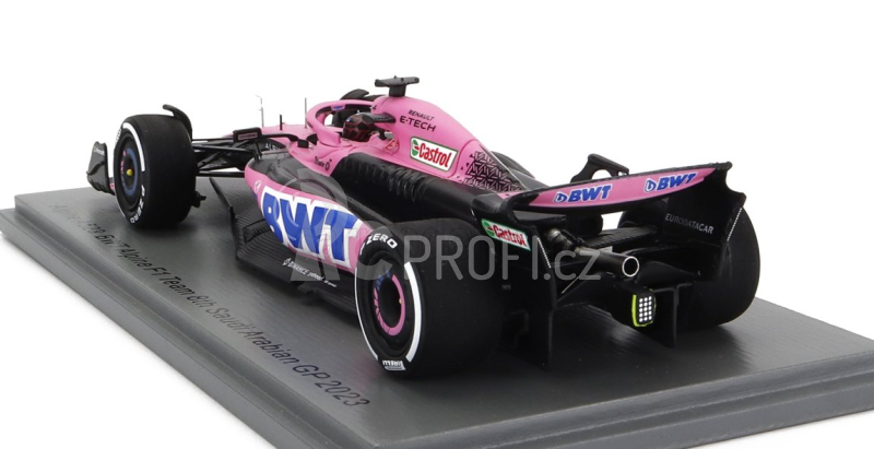 Spark-model Renault F1  A523 Team Bwt Alpine N 31 Season 2023 Esteban Ocon 1:43 Růžová Modrá
