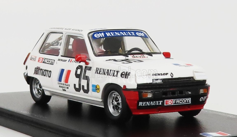 Spark-model Renault R5 Alpine Turbo N 95 Rally Magny-cours 1983 J.alesi 1:43 Bílá