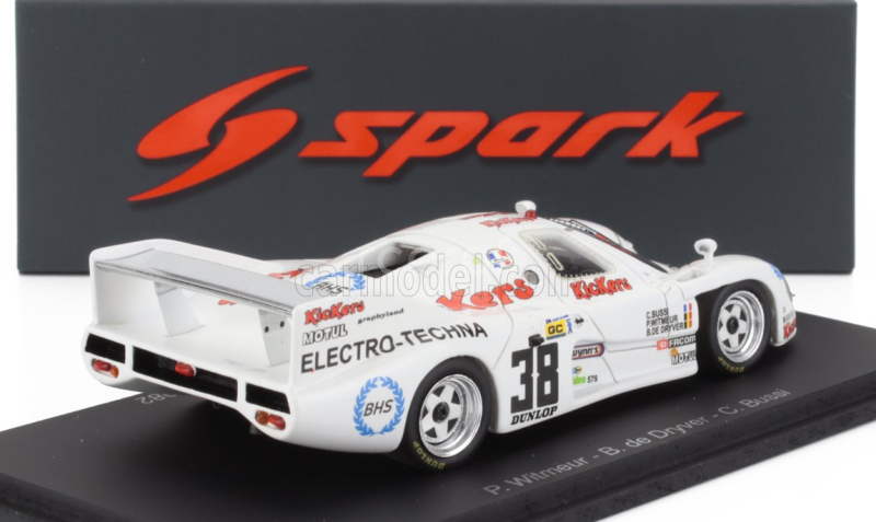 Spark-model Rondeau M382 3.3l V8 Team Bussi N 38 24h Le Mans 1982 Christian Bussi - Pascal Witmeur - Bernard De Dryver 1:43 Bílá