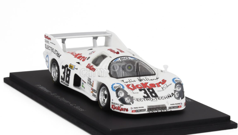 Spark-model Rondeau M382 3.3l V8 Team Bussi N 38 24h Le Mans 1982 Christian Bussi - Pascal Witmeur - Bernard De Dryver 1:43 Bílá