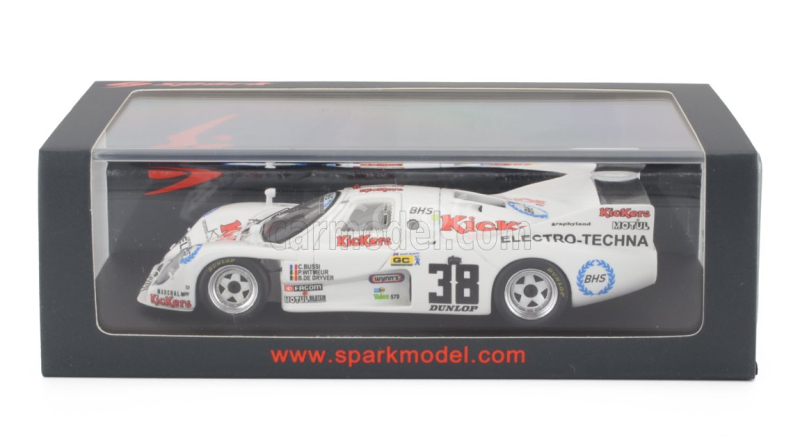 Spark-model Rondeau M382 3.3l V8 Team Bussi N 38 24h Le Mans 1982 Christian Bussi - Pascal Witmeur - Bernard De Dryver 1:43 Bílá