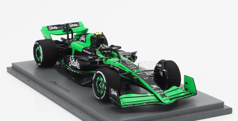 Spark-model Sauber F1  C44 Team Stake Kick N 24 Bahrain Gp 2024 Zhou Guanyu 1:43 Zelená Černá