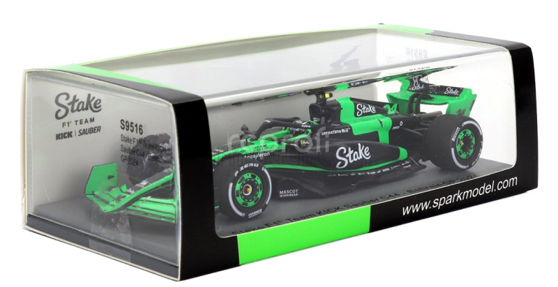 Spark-model Sauber F1  C44 Team Stake Kick N 24 Bahrain Gp 2024 Zhou Guanyu 1:43 Zelená Černá