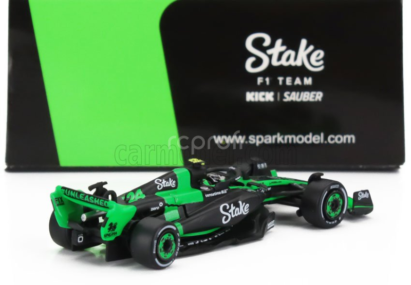 Spark-model Sauber F1  C44 Team Stake Kick N 24 Season 2024 Zhou Guanyu 1:64 Zelená Černá