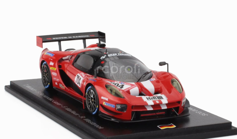 Spark-model SCG Scg004s Team Glickenhaus Racing N 704 24h Nurburgring 2021 T.mutsch - F.mailleux - F.fernandez Laser - R.westbrook 1:43 Červená Bílá