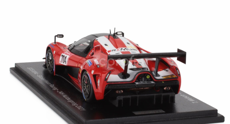 Spark-model SCG Scg004s Team Glickenhaus Racing N 704 24h Nurburgring 2021 T.mutsch - F.mailleux - F.fernandez Laser - R.westbrook 1:43 Červená Bílá