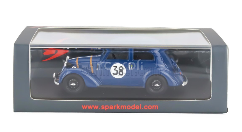 Spark-model Simca 8 1.1l Team Victor Camerano N 38 24h Le Mans 1939 Victor Camerano - Henri Louveau 1:43 Blue