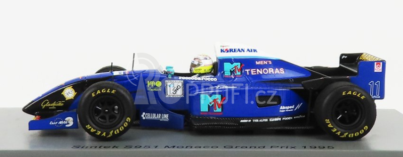 Spark-model Simtek F1  S951 N 11 Monaco Gp 1995 D.schiattarella 1:43 Blue