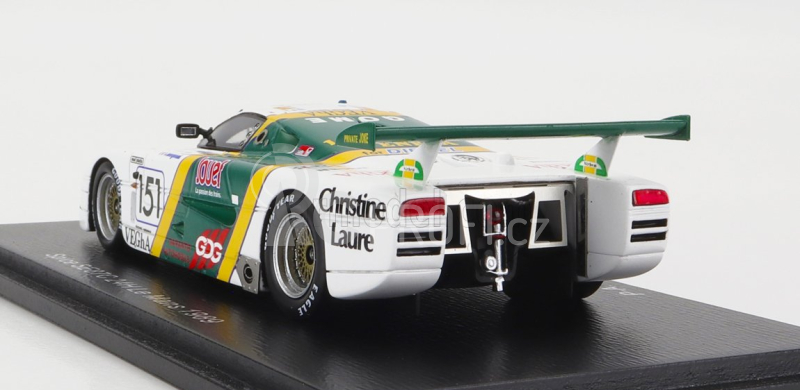 Spark-model Spice Se86c 3.3l V8 Team Pierre Alain Lombardi N 151 24h Le Mans 1989 P.a.lombardi - B.sotty - F.magnini 1:43 Bílá Zelená