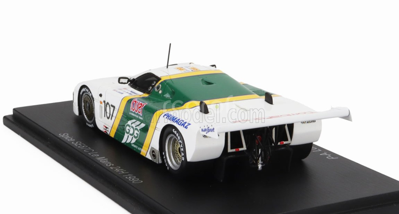 Spark-model Spice Se87c 3.3l V8 Team P.a.lombardi N 107 24h Le Mans 1990 Pierre Alain Lombardi - Denis Morin - Ferdinand De Lesseps 1:43 Bílá Zelená