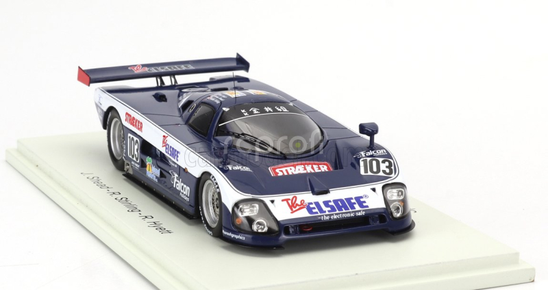 Spark-model Spice Se88c 3.3l V8 Team Mako N 103 24h Le Mans 1990 Robbie Stirling - James Shead - Ross Hyett 1:43 Modrá Bílá