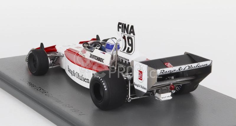 Spark-model Surtees F1  Ts16 N 19 German Gp 1974 J.mass 1:43 Červená Bílá