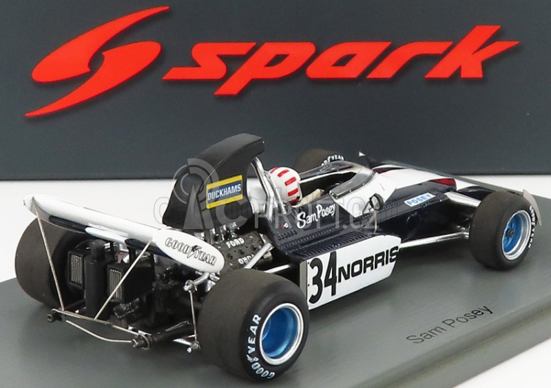 Spark-model Surtees F1  Ts9b N 34 Usa Gp 1972 S.posey 1:43 Modrá Bílá