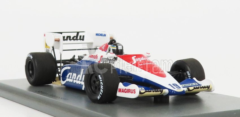 Spark-model Toleman F1  Tg184 N 19 Italy Gp 1984 S.johansson 1:43 Bílá Modrá Červená