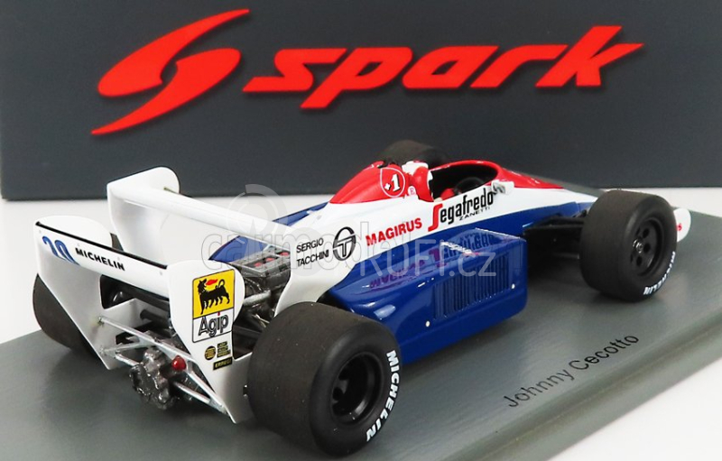 Spark-model Toleman F1  Tg184 N 20 Usa Gp 1984 J.cecotto 1:43 Modrá Bílá Červená
