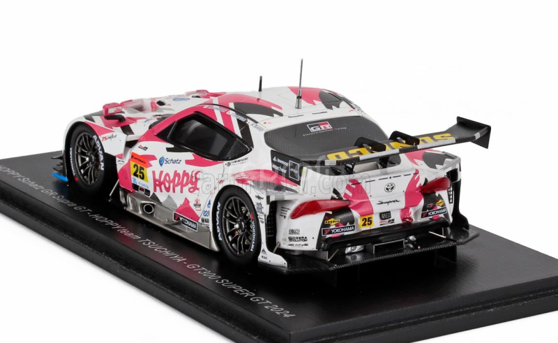 Spark-model Toyota Gr Supra Team Hoppy Schatz N 25 Gt300 Class Super Gt 2024 Togo Sugunami - Takamitsu Matsui - Kimiya Sato 1:43 Bílá Růžová