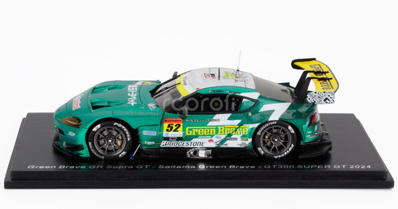 Spark-model Toyota Gr Supra Team Saitama Green Brave N 52 Gt300 Class Super Gt 2024 Hiroki Yoshisa - Seita Nonaka 1:43 Green Met