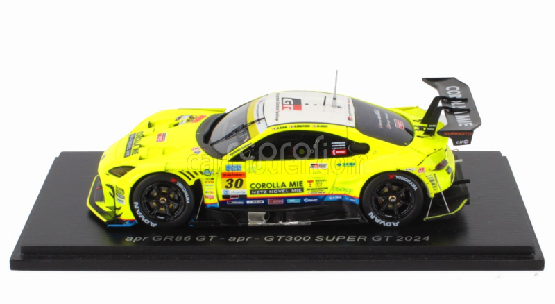 Spark-model Toyota Gr86 Gt Team Apr N 30 Gt300 Class Super Gt 2024 Hiroaki Nagai - Rikuto Kobayashi - Manabu Orido 1:43 Žlutá