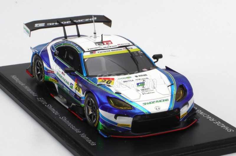 Spark-model Toyota Gr86 Gt Team Shade N 20 Gt300 Class Super Gt 2023 K.hiranaka - E.shimizu - S.yamada 1:43 Světle Modrá Bílá