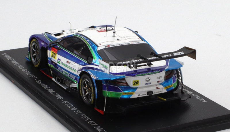 Spark-model Toyota Gr86 Gt Team Shade N 20 Gt300 Class Super Gt 2023 K.hiranaka - E.shimizu - S.yamada 1:43 Světle Modrá Bílá