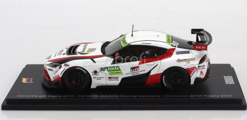 Spark-model Toyota Supra Gr Gt4 Team Toyota Gazoo Racing N 90 Europe Champion Dtm Trophy 2022 Tim Heinemann 1:43 Bílá Červená Černá