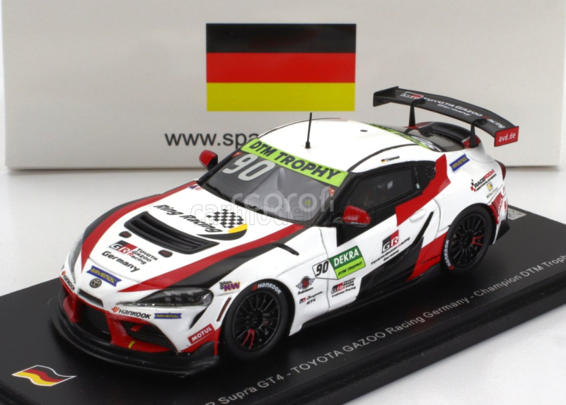 Spark-model Toyota Supra Gr Gt4 Team Toyota Gazoo Racing N 90 Europe Champion Dtm Trophy 2022 Tim Heinemann 1:43 Bílá Červená Černá