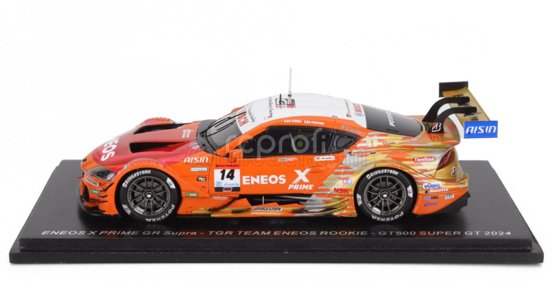 Spark-model Toyota Supra Gr Team Eneos Rookie N 14 Gt500 Class Super Gt 2024 Kazuya Oshima - Nirei Fukuzumi 1:43 Oranžová Bílá