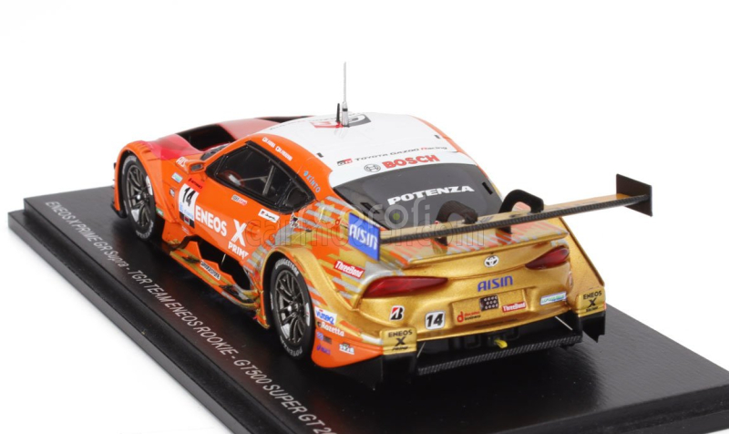 Spark-model Toyota Supra Gr Team Eneos Rookie N 14 Gt500 Class Super Gt 2024 Kazuya Oshima - Nirei Fukuzumi 1:43 Oranžová Bílá