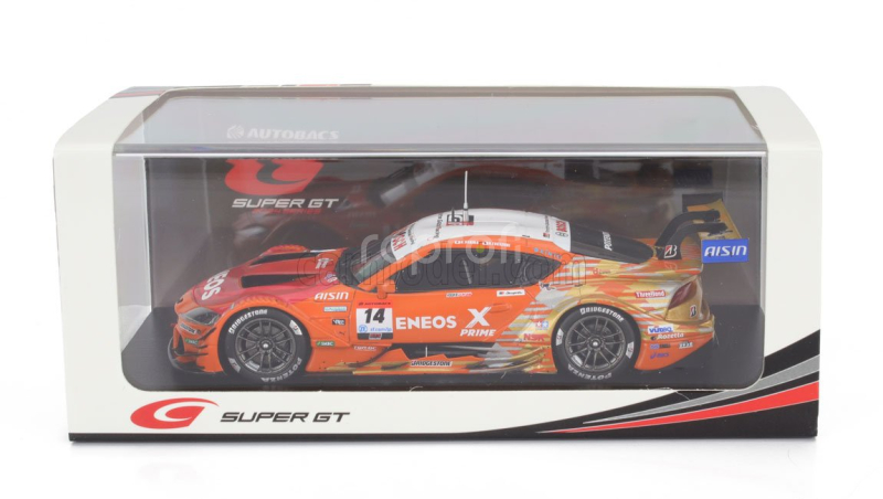 Spark-model Toyota Supra Gr Team Eneos Rookie N 14 Gt500 Class Super Gt 2024 Kazuya Oshima - Nirei Fukuzumi 1:43 Oranžová Bílá